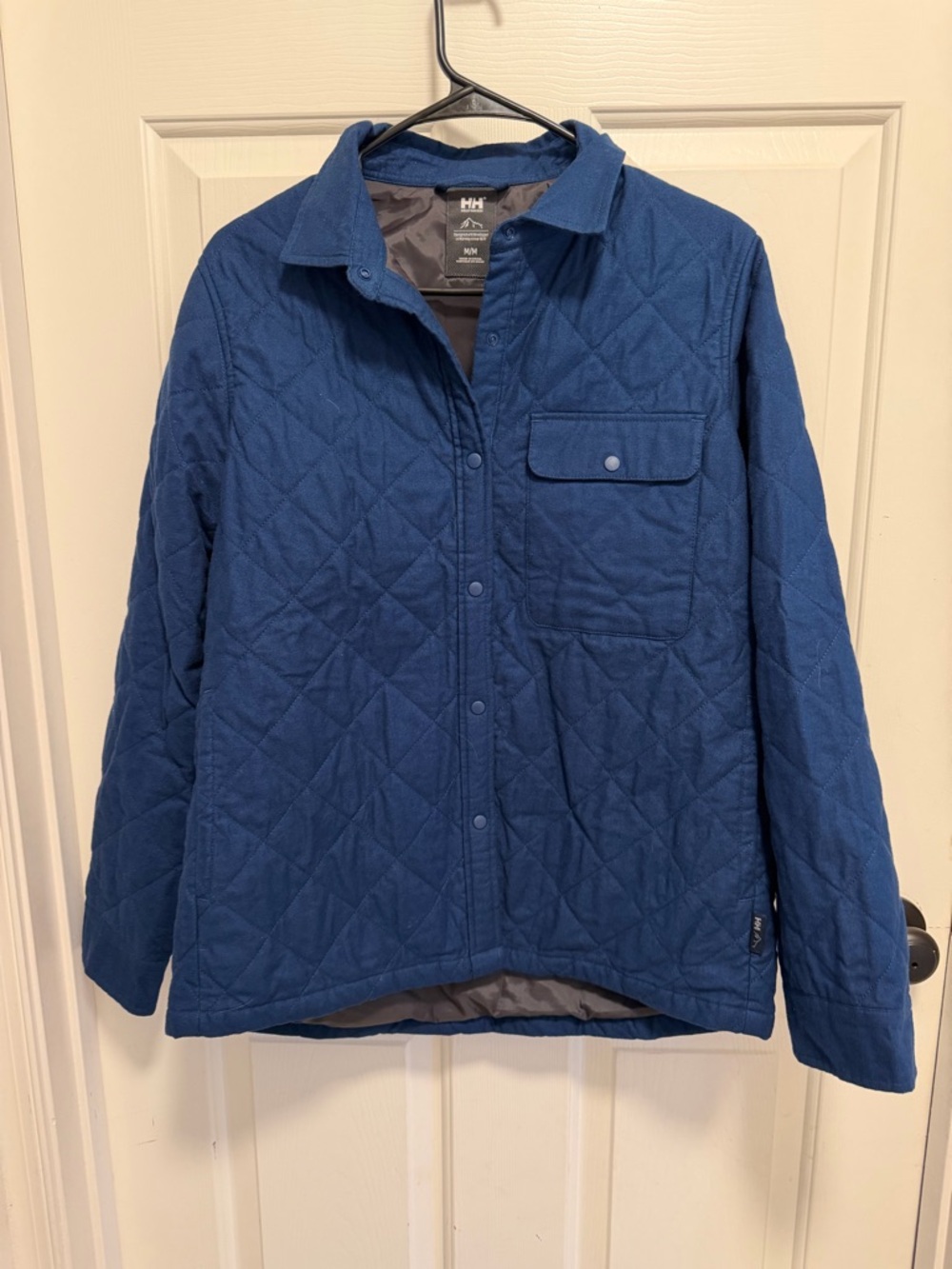 Helly Hansen Men's Ocean Isfjord Insulated Shacket Blue Size Medium - Picture 3 of 8
